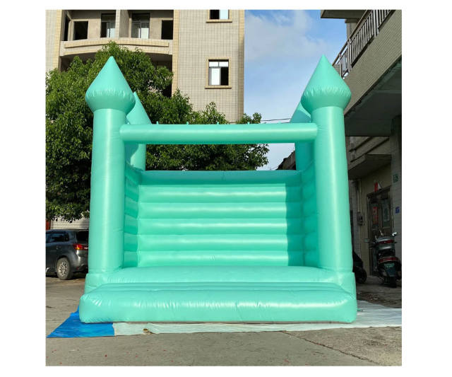 Macaron Pastel Green Bounce House, WH-128