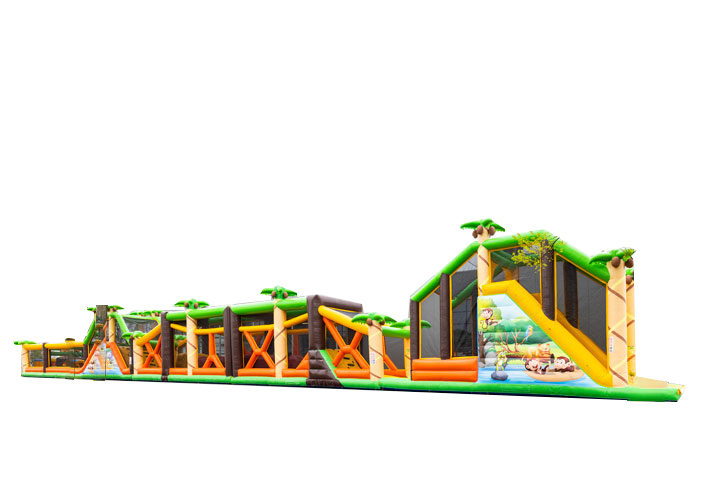 48.6M Jungle Adventure Run Obstacle Course, OB-30207