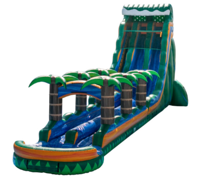 27 Tropical Emerald Rush Dual Lane Water Slide, WS-2106294