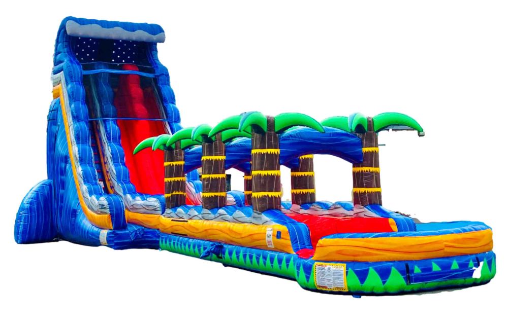 27 Tropical Fireblast Tsunami Dual Lane Water Slide, WS-40108