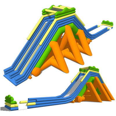 36  Giant Hippo Water Slide, WS-40126