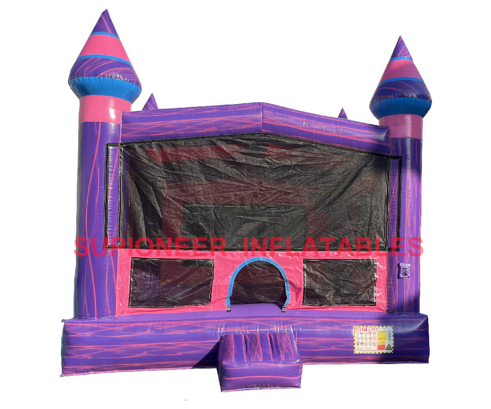 Purple Marble 15' x 15' Bounce House, BO-10602