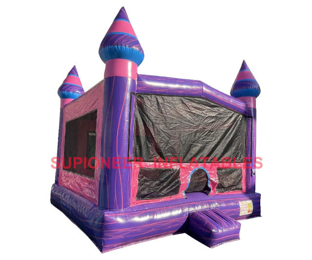 Purple Marble 15' x 15' Bounce House, BO-10602