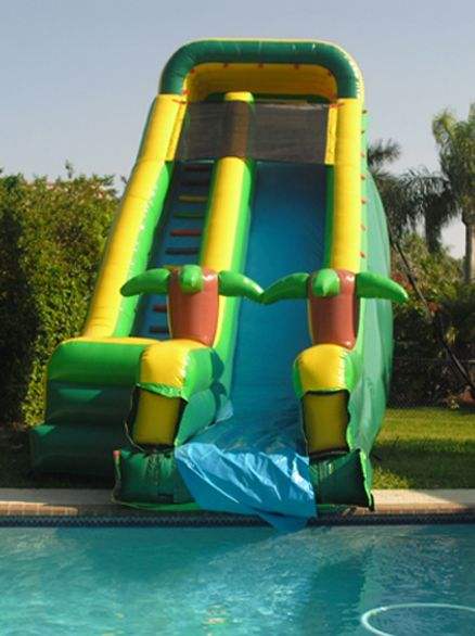 22 Pool Side Tropical Water Slide, WS-40156