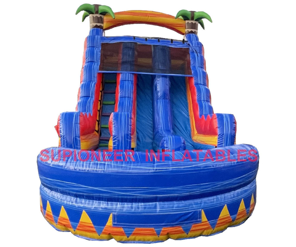 16 Tropical Inferno Dual Lane Water Slide, WS-2501148