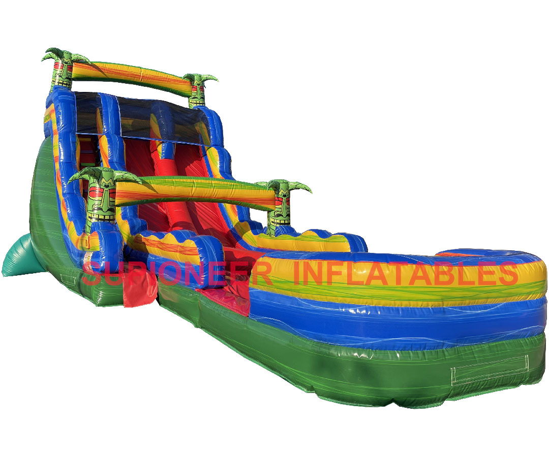 18 Tiki Palm Dual Lane Water Slide, WS-2501142