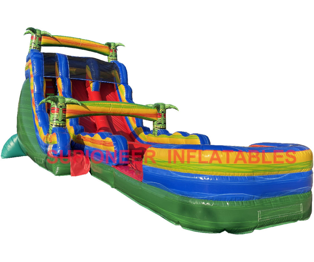 18 Tiki Palm Dual Lane Water Slide, WS-2501142