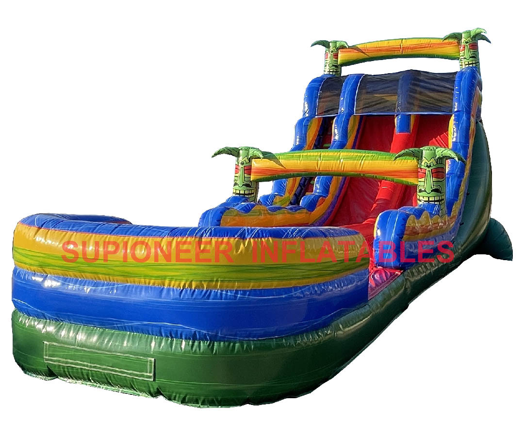 18 Tiki Palm Dual Lane Water Slide, WS-2501142