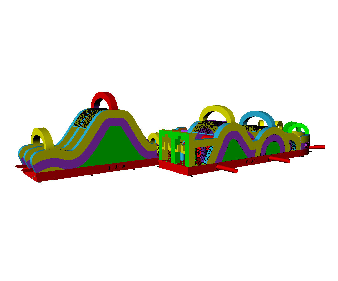 Retro Adrenaline Rush Obstacle Course, OB-2602261