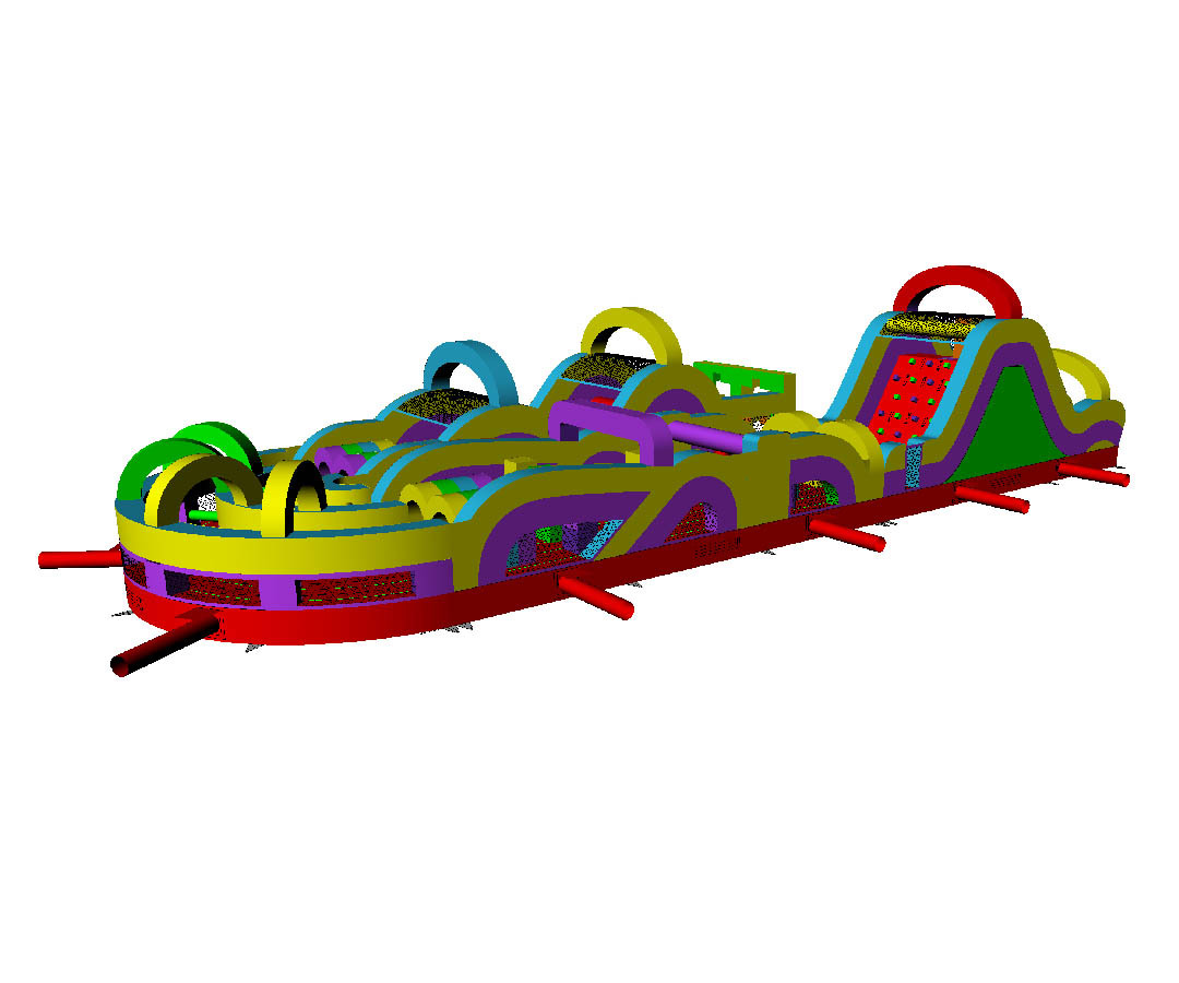 Retro Adrenaline Rush Obstacle Course, OB-2602261
