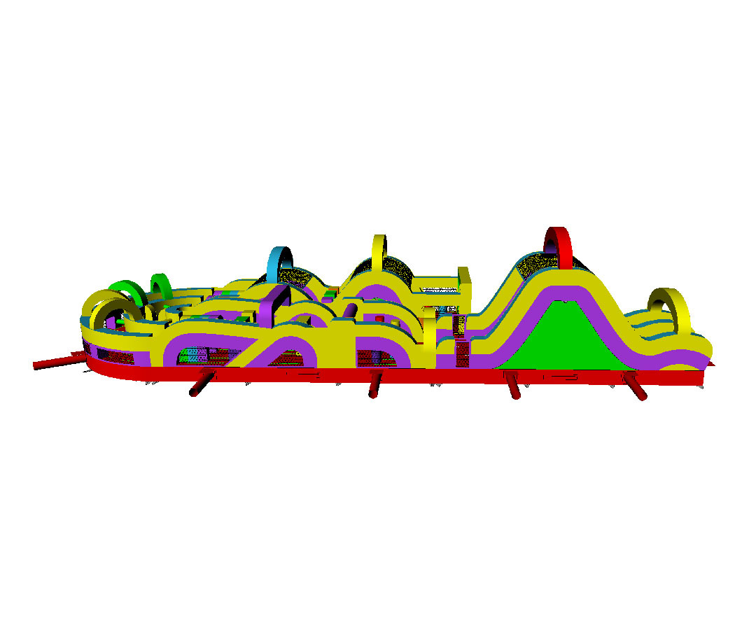 Retro Adrenaline Rush Obstacle Course, OB-2602261