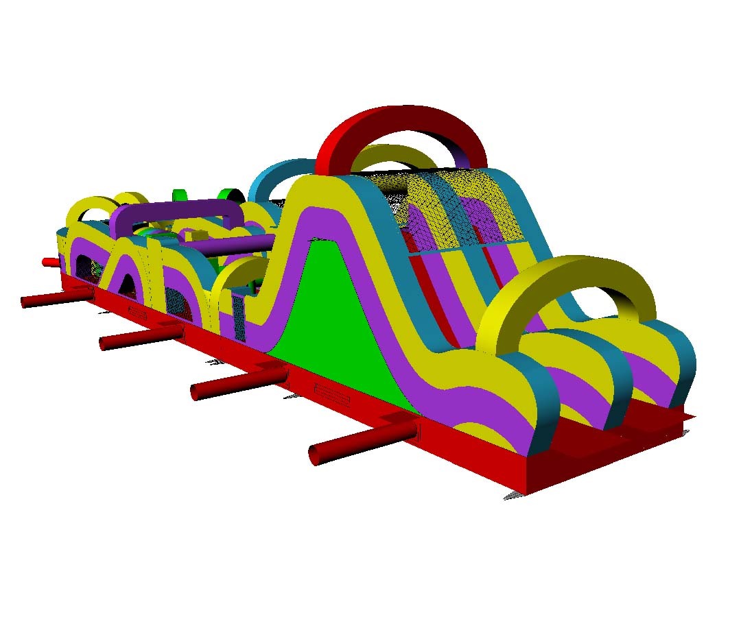 Retro Adrenaline Rush Obstacle Course, OB-2602261
