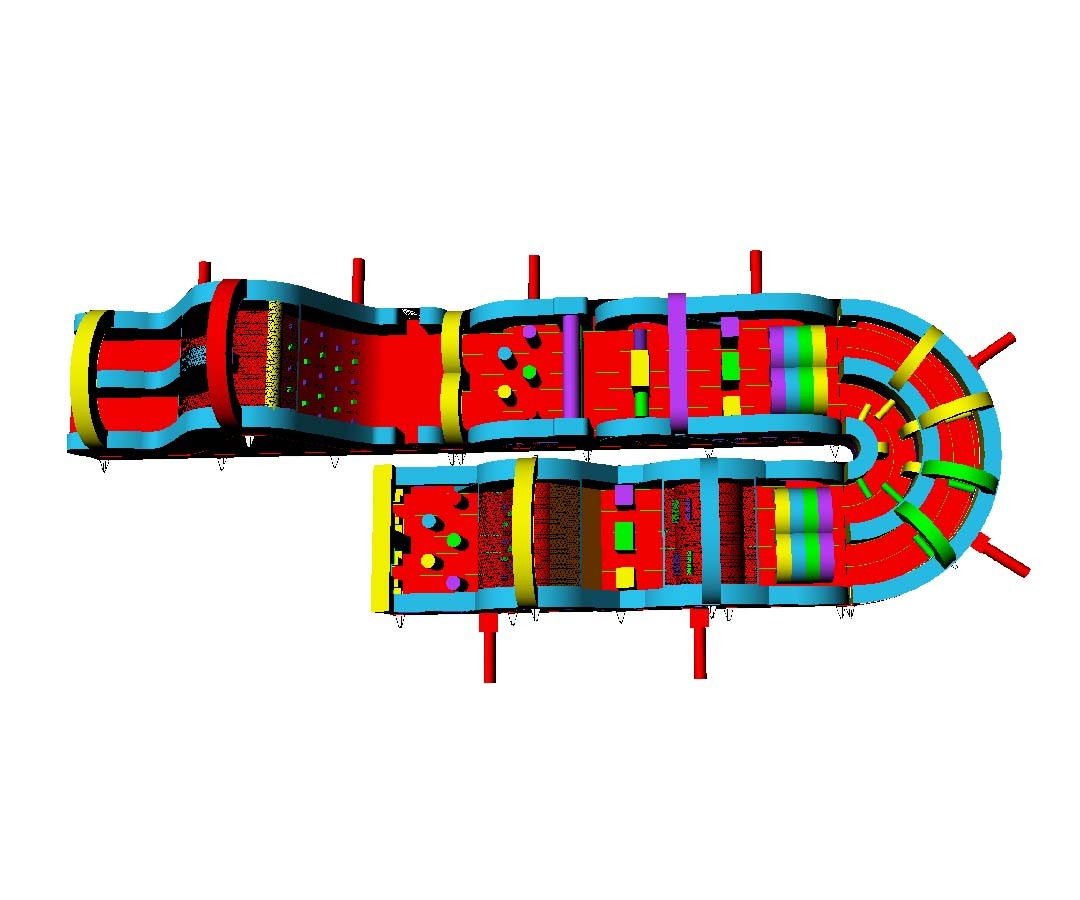 Retro Adrenaline Rush Obstacle Course, OB-2602261