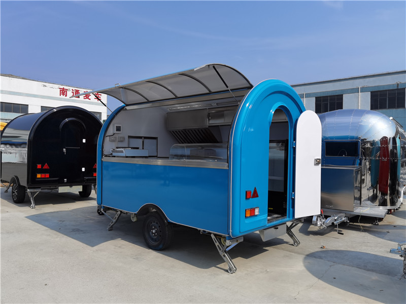 Waffle Food Truck Barbeque Trailer Burger Van Food Kiosk