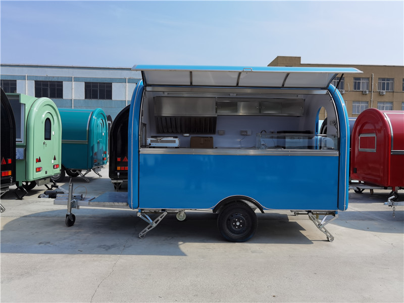 Waffle Food Truck Barbeque Trailer Burger Van Food Kiosk