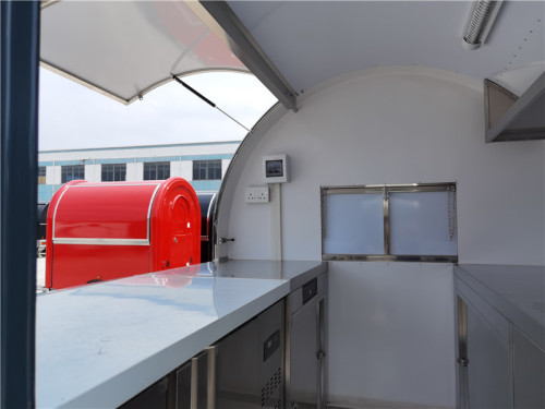Kikos Food Truck Pizza Oven Trailer Burger Van Sales Trailer