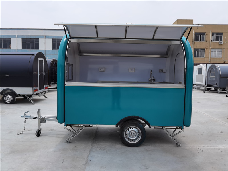 Kikos Food Truck Pizza Oven Trailer Burger Van Sales Trailer