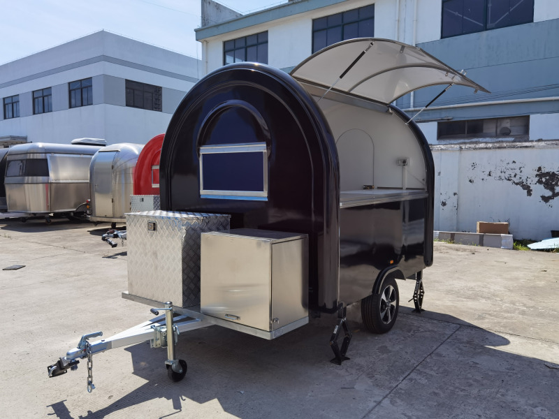 Pasta Food Truck Vending Trailer Hot Dog Vending Cart Mobile Concession Stand