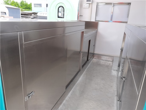Kikos Food Truck Pizza Oven Trailer Burger Van Sales Trailer