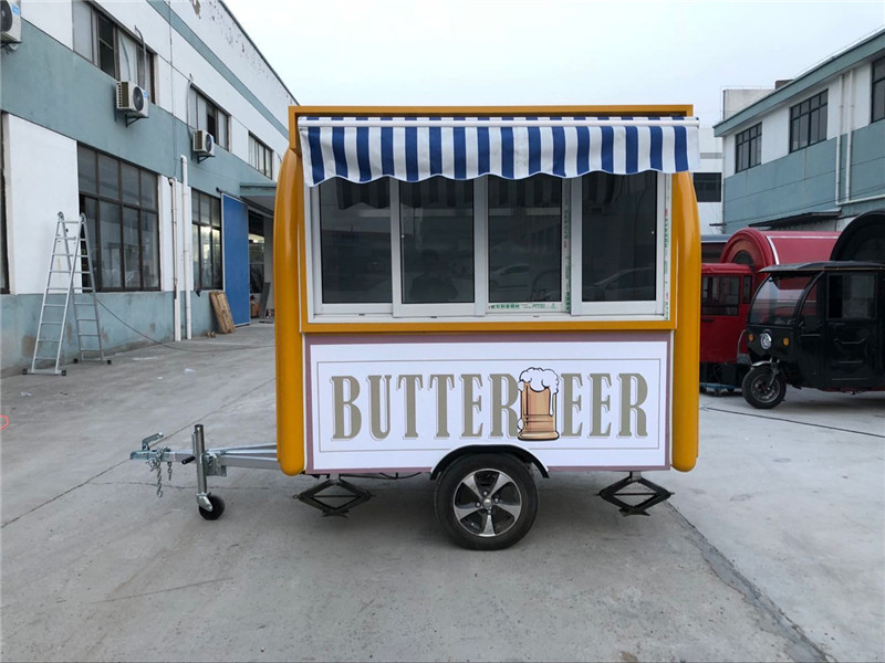 Fusion Food Truck Shaved Ice Trailer Street Food Stand Vintage Ice Cream Van
