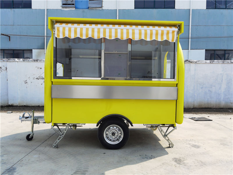 Mobile Ice Cream Food Truck Pizza Trailer Street Food Cart Fish And Chip Van