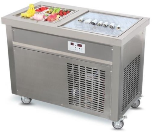 Rolled ice cream maker