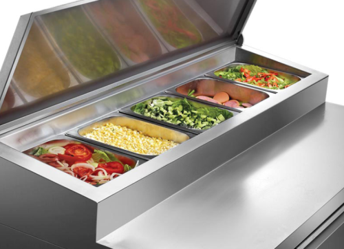 air cooling pizza salad undercounter fridge