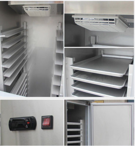 air cooling upright 14 trays refrigerator 600x800x1960mm
