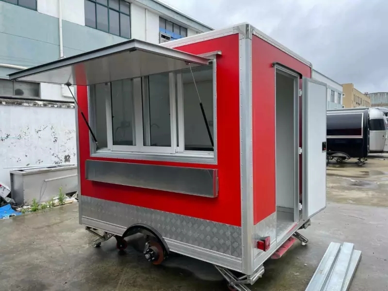 Small Box Food Trucks Concession Food Trailers 280x210cm