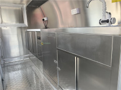 Stainless Steel Food Truck Food Trailers Catering Van 280x200x240cm