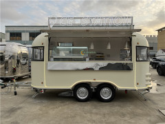 Ice Cream Food Trailer Waffle Food Truck