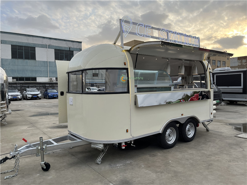 Ice Cream Food Trailer Waffle Food Truck