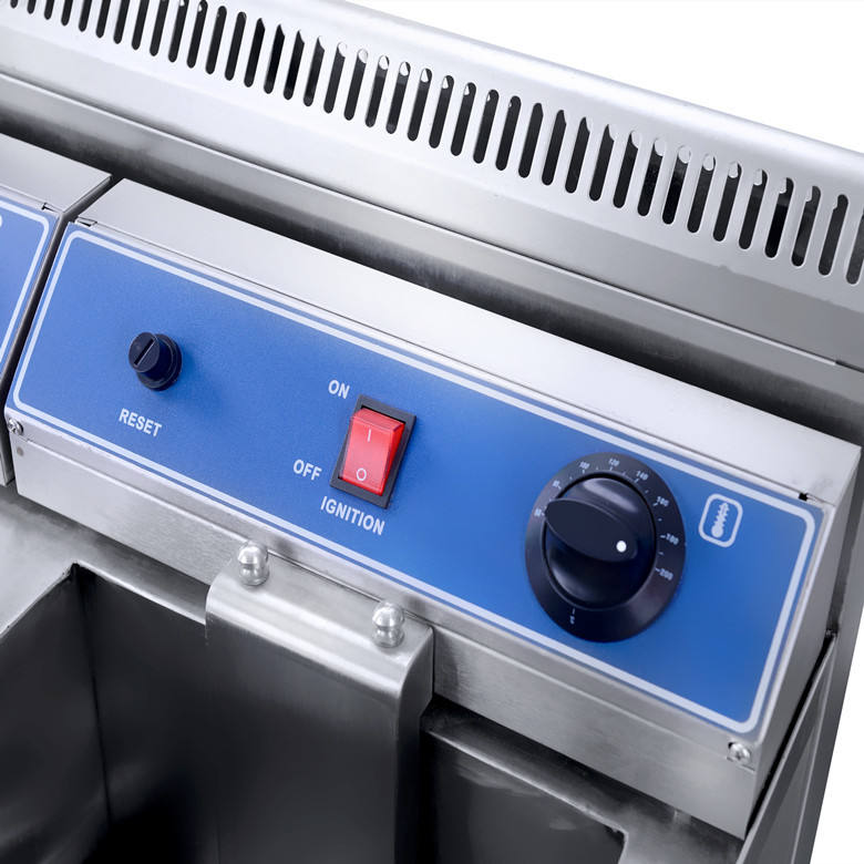 Counter Top Gas Fryers 18Lx2 GLZ-780