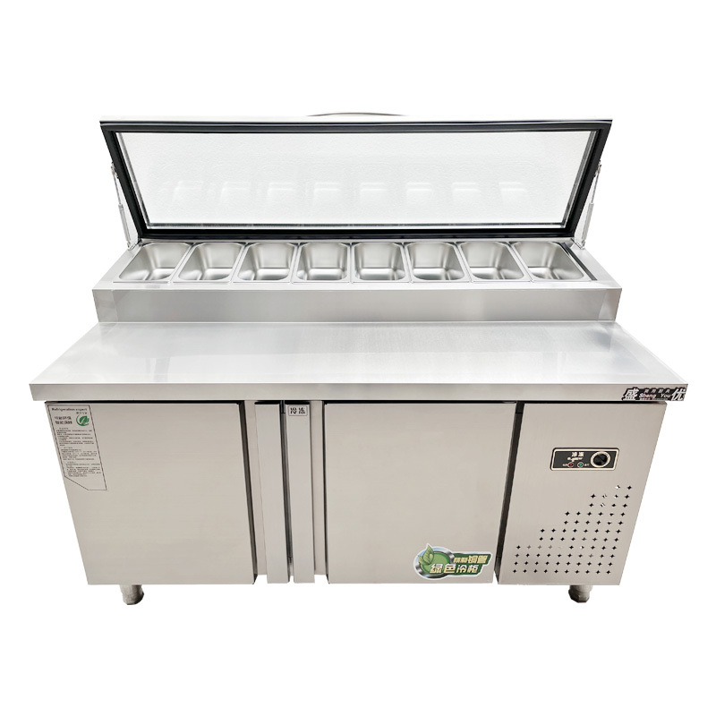 Commercial Stainless Steel Under Counter Pizza Salad Fridge