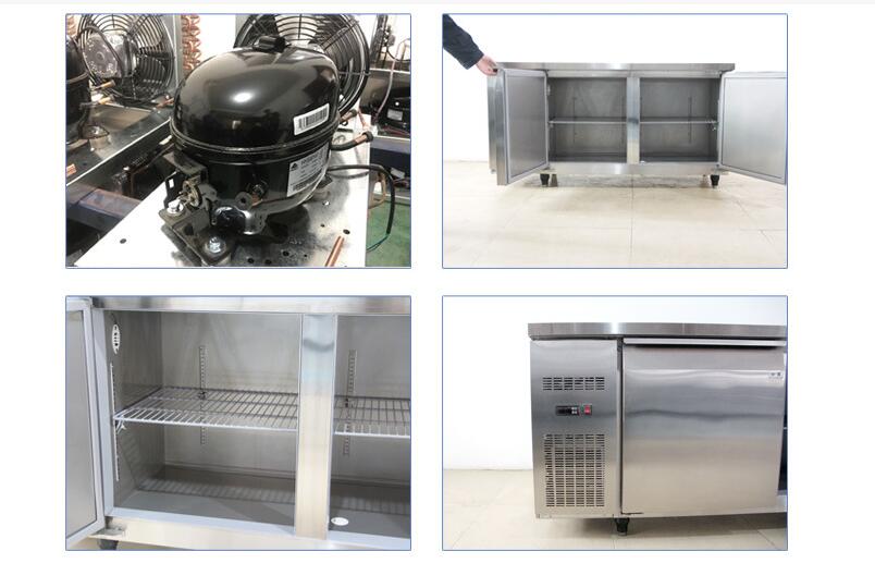Air-Cooled Under Counter Refrigerator Fridge+Freezer