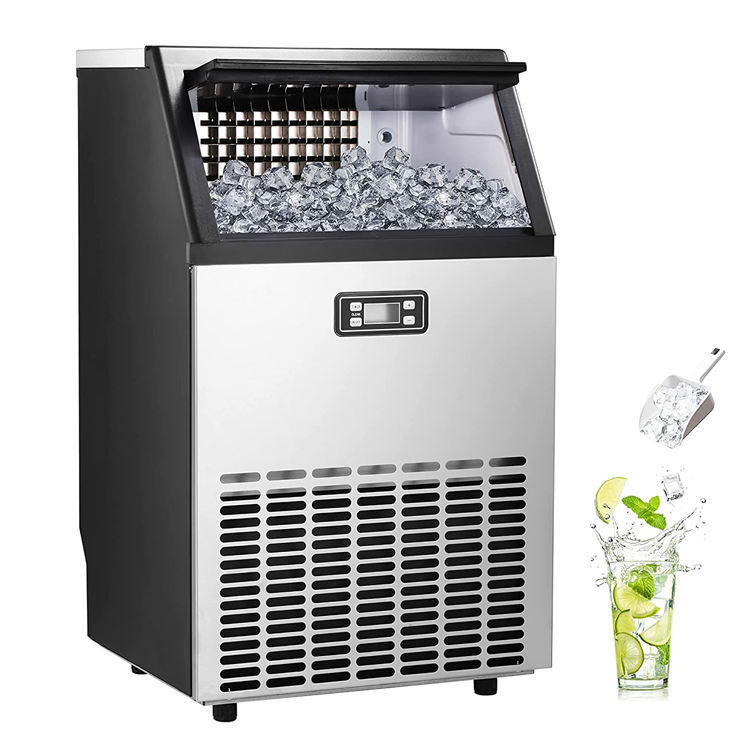 Ice Cube Maker Ice Machine 80KG/24H GK-80 Two Ways of Water Inlet