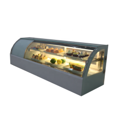 Arc Shape-Sushi Display Cabinet Cake Display Fridge