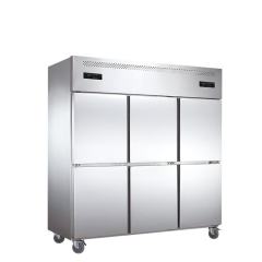 Air-Cooled Stainless Steel 6 Doors Standing Fridge