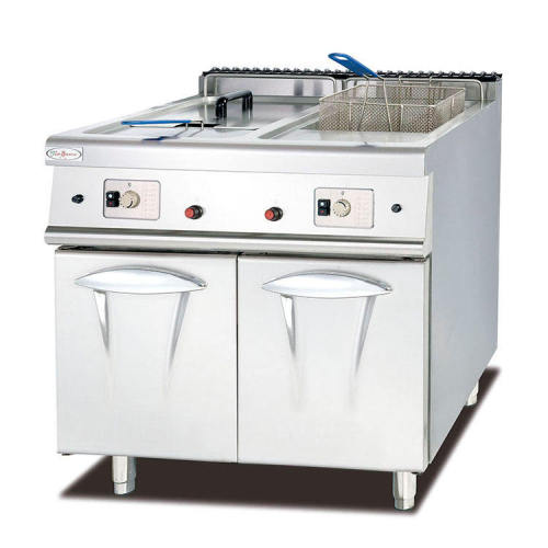 Gas Fryers(2 tanks &amp; 2 baskets) With Cabinet 28L x2 GF-785