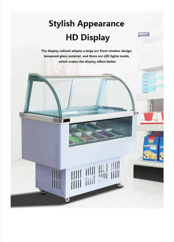 Ice Cream Freezer Ice Cream Dipping Cabinet QBQ-150