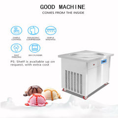 Rolled Ice Cream Machine Fried Ice Cram Maker Single Round Pan