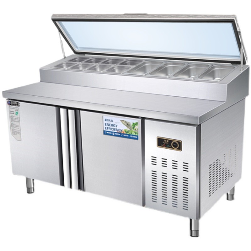 Commercial Stainless Steel Under Counter Pizza Salad Fridge