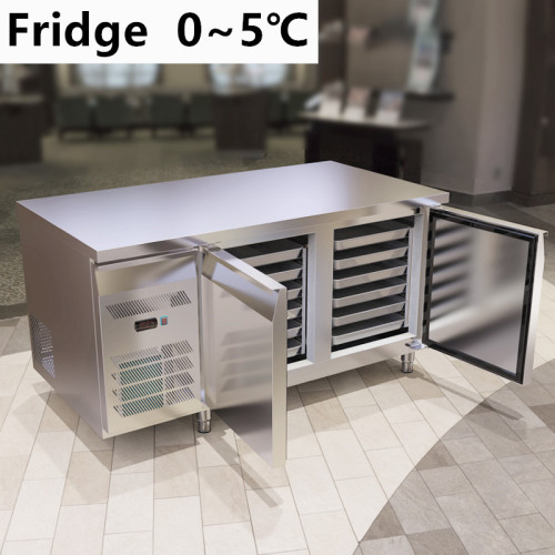 Air-Cooled Undercounter Refrigerator with Baking Trays