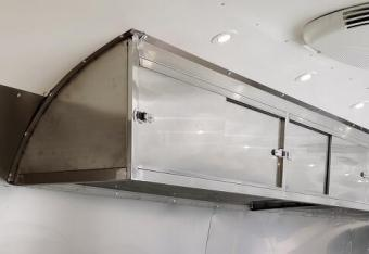 Stainless Steel Wall Shelf+Doors GT-07