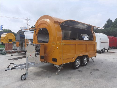 Round Food Truck, Canned Food Trailer
