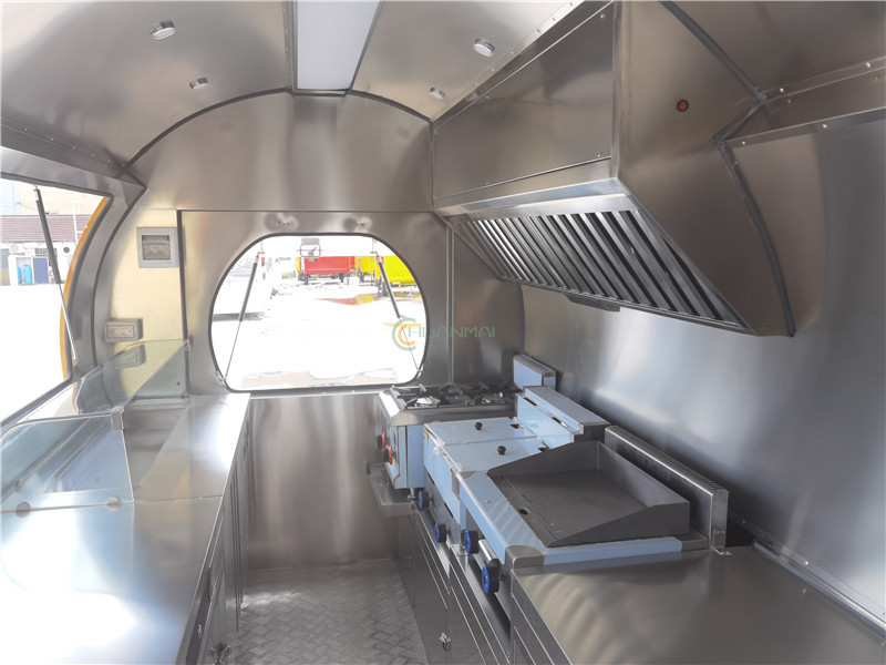 Round Food Truck, Canned Food Trailer