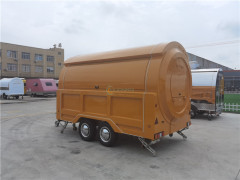 Round Food Truck, Canned Food Trailer
