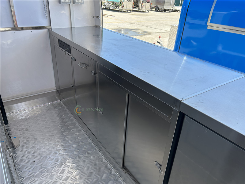 Food Trailer Food Truck White 340cm