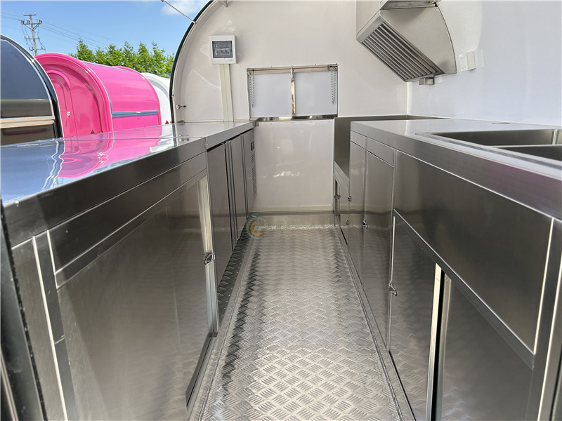 Food Trailer Food Truck Black 340cm