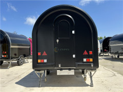 Food Trailer Food Truck Black 340cm